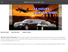 Tablet Screenshot of mannystaxi.com